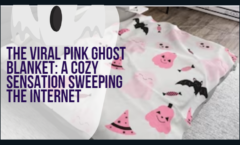 Viral Pink Ghost Blanket